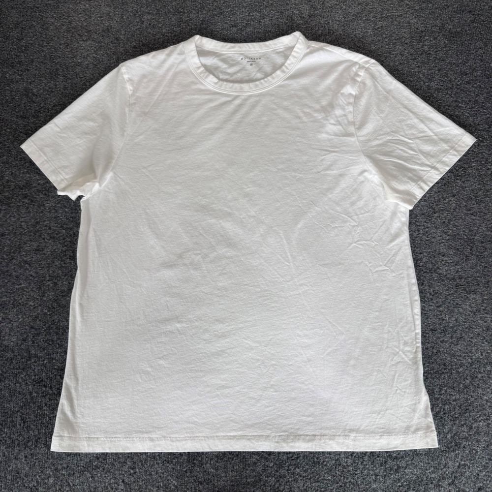 Mott & Bow Mens XL‎ White Crewneck T Shirt Short Sleeve Casual Classic Basic Tee